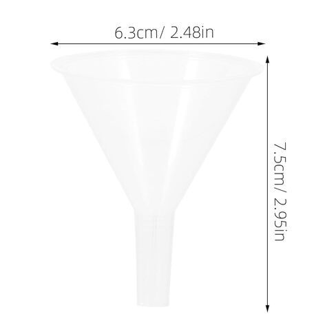 GARVALON 20pcs Plastic Funnels with Short Stem 60mm for Laboratory Use, Liquid Transfer and Filtration Funnels for Students and Scientific Experiments in Kuwait
