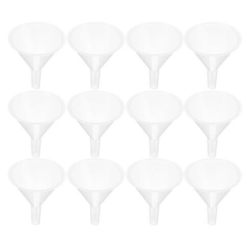 DOITOOL 20pcs Short Stem Laboratory Funnels 60mm Stem Plastic Transfer Funnels for Liquid Filtration and Scientific Experiments Multi-use for Students and Lab Applications in Saudi Arabia