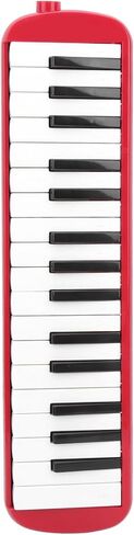 Melodica 32 Key Wind Musical Instrument - Perfect for Beginners with Premium Sound and Convenient Accessories (Red) in Saudi Arabia
