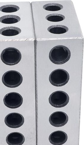 Pair 1" x 2" x 3" Precision Steel 1-2-3 123 Blocks 23 Holes (Pack of 2) in Kuwait