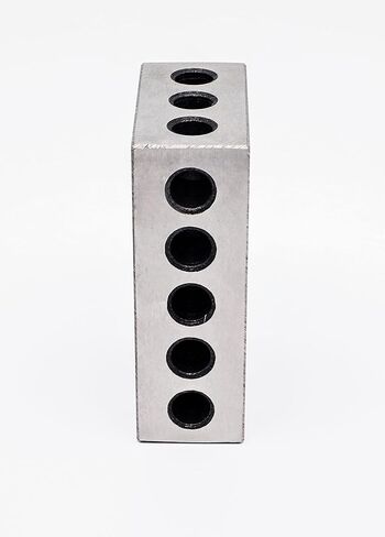 Pair 1" x 2" x 3" Precision Steel 1-2-3 123 Blocks 23 Holes (Pack of 2) in Kuwait