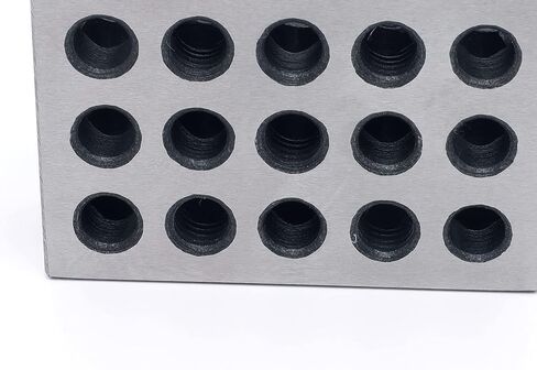 Pair 1" x 2" x 3" Precision Steel 1-2-3 123 Blocks 23 Holes (Pack of 2) in Kuwait