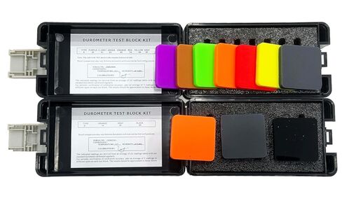 Shore Hardness Block Kit Type A 7 Different Color Blocks and Type D 3 Different Color Blocks for Shore A Shore D Durometer Rubber Hardness Tester Shore A D Hardness Meter in Saudi Arabia