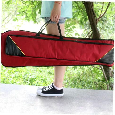 minkissy Waterproof Oxford Cloth Trombone Storage Bag for Tenor Trombone, Thickened Red Portable Musical Instrument Carrying Case with Sturdy Waterproof Material in Saudi Arabia
