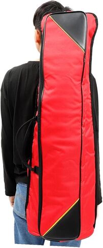 minkissy Waterproof Oxford Cloth Trombone Storage Bag for Tenor Trombone, Thickened Red Portable Musical Instrument Carrying Case with Sturdy Waterproof Material in Saudi Arabia