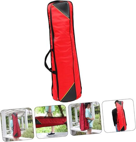Kisangel Waterproof Thickened Oxford Cloth Trombone Storage Case, Portable Tenor Trombone Carry Bag with Red Protective Cover for Travel and Instrument Storage in Saudi Arabia