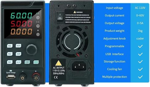 Programmable Laboratory Maintenance Workbench, 30V, 60V, 150V, Voltage and Current Regulator 2A, 5A, 10A, AC 220V DC Power Supply(White,220V-US_150V 2A_RS485) in Saudi Arabia