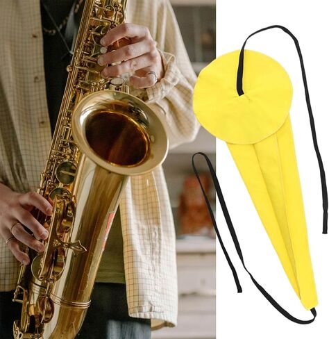 Alto Tenor Soprano Saxophone Cleaning Cloth Kit, Sax Microfiber Cleaning Cotton Cloth with Reed Case & Mouthpiece Brush & Gloves & Neck Strap, Wind Woodwind Clarinet Flute Trumpet Clean Care Swab in Saudi Arabia