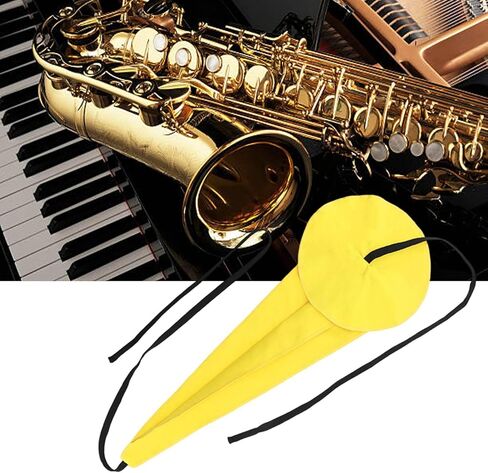 Alto Tenor Soprano Saxophone Cleaning Cloth Kit, Sax Microfiber Cleaning Cotton Cloth with Reed Case & Mouthpiece Brush & Gloves & Neck Strap, Wind Woodwind Clarinet Flute Trumpet Clean Care Swab in Saudi Arabia