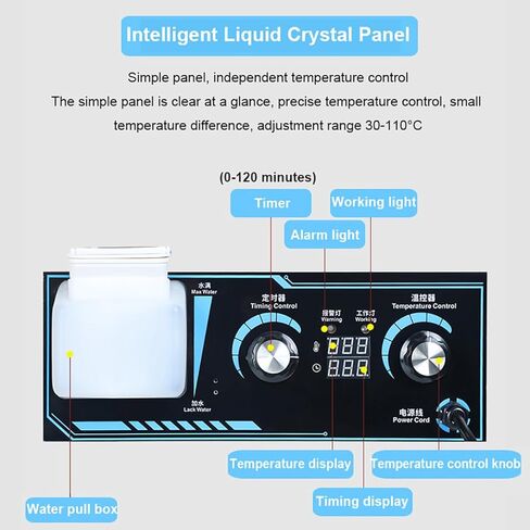 6-Layer 2200W Commercial Electric Steamer - Temperature Range 30-110℃, Anti-Dry Burn Food Steamer & Warmer for Restaurants, Buffets, and Food Service in Saudi Arabia