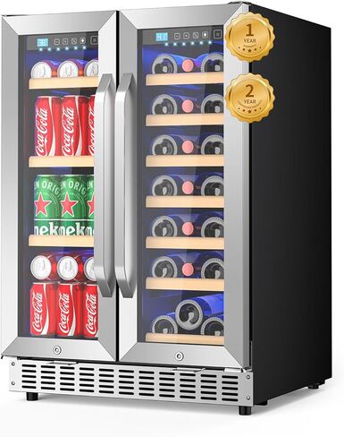 12 Inch Beverage Refrigerator Under Counter Built-in, 60 Cans Quiet Mini Beverage Refrigerators, Low Noise Energy-Saving Drink Refrigerator Beverage Fridge for RV, for Home Bar & Small Narrow Space in Kuwait