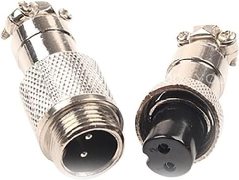 1Set GX12 Docking 2/3/4/5/ Pin 12mm Metal Connector Butt Joint Socket Male& Female Circular Panel(GX12-5 Butt Type) in Kuwait