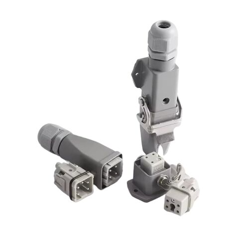 HA-Series IP65 Waterproof Heavy Duty Connector Socket Connector Top and Side Out 10/16/32Pin for Machines(8Pin Side Out) in Kuwait