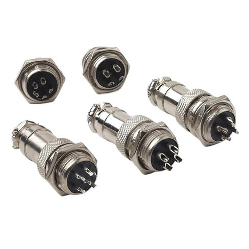Metal Circular Connector 2/3/4/5/6/7 Pin Nut Type Gx12 1set Isolation Panel Mount Socket Socket Connectors(GX12-7L) in Kuwait