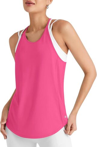 G4Free Womens Muscle تمرين الخزان أعلى صالة ألعاب رياضية خفيفة الوزن قمم Racerback سريع الجافة الدبابات in Kuwait