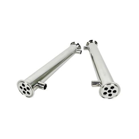 1.5 بوصة OD50.5mm، مكثف ثلاثي المشبك لإزالة البلغم/التقطير مع خيط أنثى 1/4 بوصة، H-300 مم، 6 أنابيب بالداخل، ID8mm SS304 in Kuwait