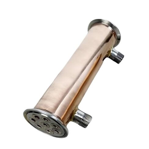 2 بوصة FlangeOD64mm، مزيل البلغم النحاسي، L-200mm، 8 أنابيب داخل معرف 8 مم، ارتداد، مكثف للتقطير (خيط أنثوي، 1/2 بوصة) in Kuwait