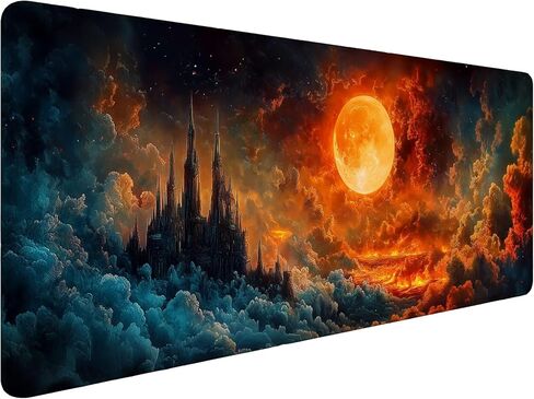 Celestial Map Desk Pad Mouse Pad Space Satellite Future Earth Surreal Mousepad XL Large Gaming Mouse Pad Laptop Keyboard Mat Desk Pad 31.5"x11.8" Office Computer Keyboard Laptop Home in Kuwait