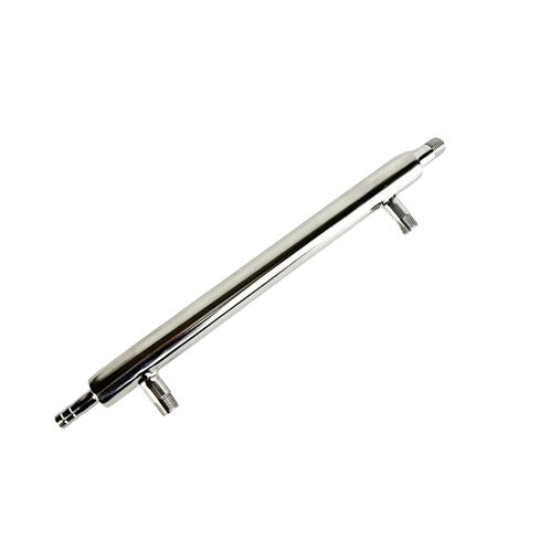 مكثف التقطير مع مداس ذكر 1/4 بوصة لصانع النبيذ المنزلي الفودكا والويسكي. الطول 300 مم، ارتداد، SS304 in Kuwait