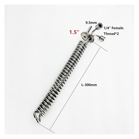 1.5 "مكثف ثلاثي المشبك/مكثف التقطير، أنبوب OD 6 مم، الطول 295 مم، ارتداد، in Kuwait