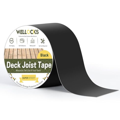 شريط WELLOCKS للرافعة للتزيين وختم مقاوم للماء وشريط وامض ذاتي اللصق مطهر بوتيل لعوارض الأسطح الخشبية (1، 4 بوصة × 50 قدم) in Kuwait