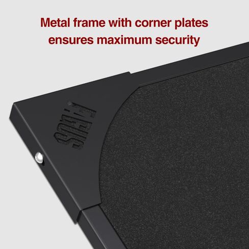 منصة رفع الأثقال مقاس 8 أقدام × 4 أقدام، وإطار فولاذي مُثبت معًا وبلاط مطاطي مكون من 8 قطع، ومساحة مخصصة لرفع الأثقال، تتضمن أوتاد شريطية، ومنصة رفع الأثقال للصالة الرياضية المنزلية in Kuwait