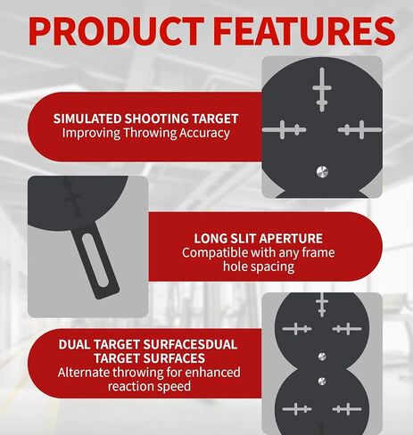 هدف كرة الحائط | لوحات فردية ومزدوجة شديدة التحمل لتدريب كرة الحائط، هدف كرة طبية لقفص الطاقة والرفوف، واللياقة البدنية في صالة الألعاب الرياضية تعزز القوة والقوة المتفجرة in Kuwait