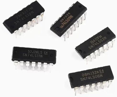 100Pcs 74LS00 74LS02 74LS04 SN74LS08 74LS07 74LS10 74LS11 74LS14 74LS30 DIP-14(SN74LS10N) in Kuwait