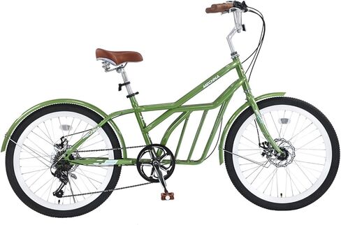 Mechina 24 Inch Commuter Bike, Steel Frame, 6 Speed, Large Cargo Space, 300lb Capacity in Saudi Arabia