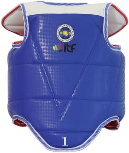 Taekwondo Karate Martial Arts TKD Body Protector Reversible Chest Guard Protector Abdominal Protector for Training 0# in Saudi Arabia