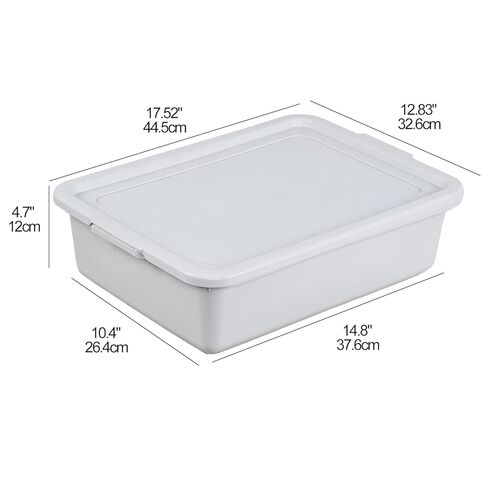 حقائب حافلات كيدريم سعة 13 لتر مع غطاء، وحوض أطباق بلاستيكي، وصينية حافلة للمطاعم، باللون الرمادي، 12 عبوة in Kuwait