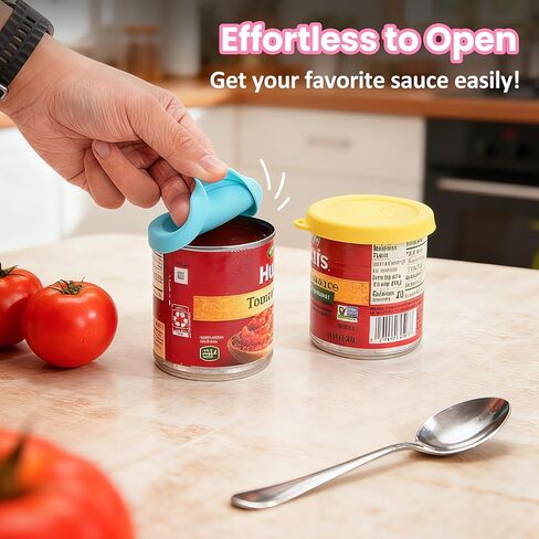 4 Packs 2.6-inch Silicone Can Lids for 8oz Hunt's Tomato Sauce, Airtight and Reusable Silicone Covers for Canned Tomato, Dishwasher Safe (Lids Only) in Saudi Arabia