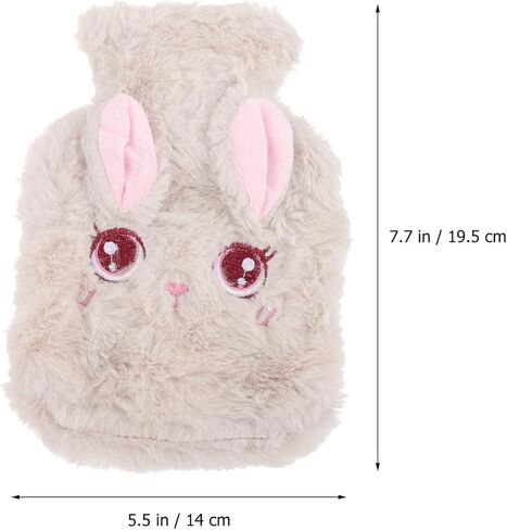 Hemoton 2pcs Hand Warmer Thermal Water Bottle Stuffed Bunny Rabbit Stuffed Animal Bunny Hand Warmer Bags Warm Water Bottle Plush Hot Sherpa Plush Cover Hot Bag Cute in Saudi Arabia