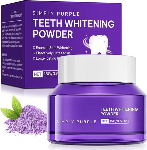 Enamel-Safe Teeth Whitening Powder – Gentle on Teeth – No Sensitivity Formula – Removes Stains – 15g Breath Freshening Whitening Powder in Kuwait