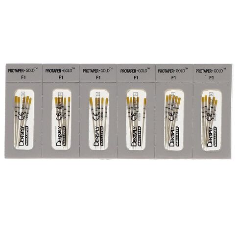 Dentsply Maillefer A241W00090103 نقاط ورق ذهبية ProTaper F1-F5 180/Pk in Saudi Arabia