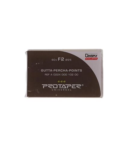 Dentsply A022X00010200 ProTaper Gutta Percha Points F2 PTUGPF2 أحمر 60/عبوة in Saudi Arabia
