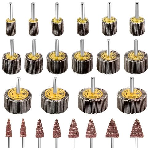 24pcs Die Grinder Flap Wheel Sander for Drill 80 Grit 1/4 Inch Shank in Saudi Arabia
