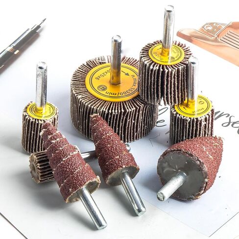 24pcs Die Grinder Flap Wheel Sander for Drill 80 Grit 1/4 Inch Shank in Saudi Arabia