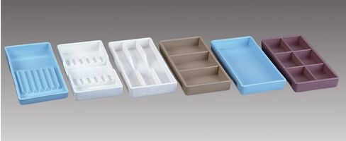 300CR17-1 منظم خزانة #17، 8 لتر × 4 عرض × 1 ارتفاع، قابل للتعقيم باللون الأبيض in Kuwait