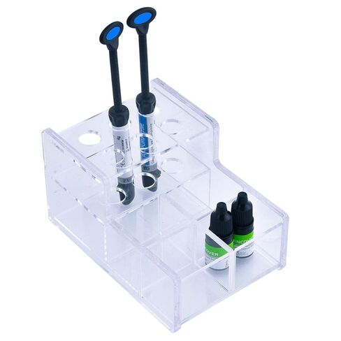 Dental Acrylic Composite Syringe Organizer Premium Dispenser for Composite & Dental Supply Organizers, Clear Durable Acrylic (6-Hold) in Kuwait