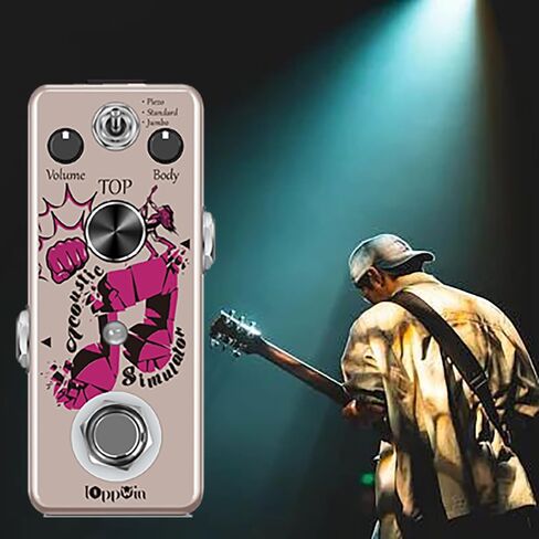 Acoustic Guitar Simulator Pedal & IOppWin 5-Pack 6.35mm Mono Male to Male Patch Cables in Kuwait