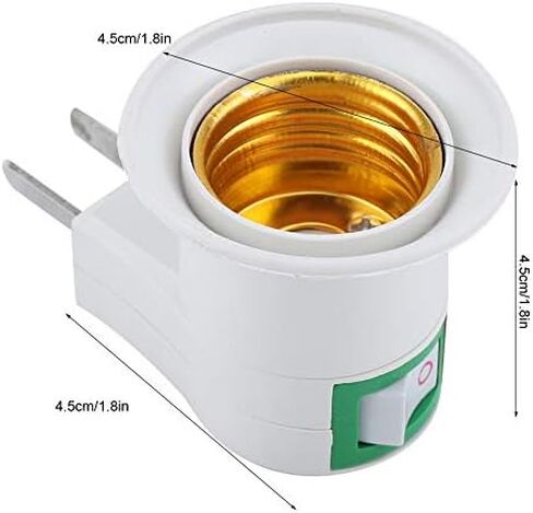 Light Bulb Holder,Wall Plug E27 Bulb Lamp Socket Mount Holder Adapter with Switch Control(US Plug) in Saudi Arabia