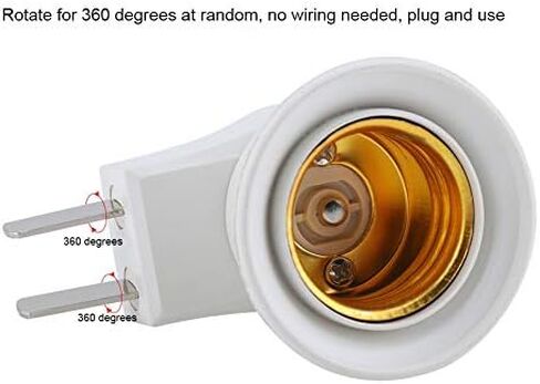Light Bulb Holder,Wall Plug E27 Bulb Lamp Socket Mount Holder Adapter with Switch Control(US Plug) in Saudi Arabia