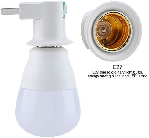 Light Bulb Holder,Wall Plug E27 Bulb Lamp Socket Mount Holder Adapter with Switch Control(US Plug) in Saudi Arabia