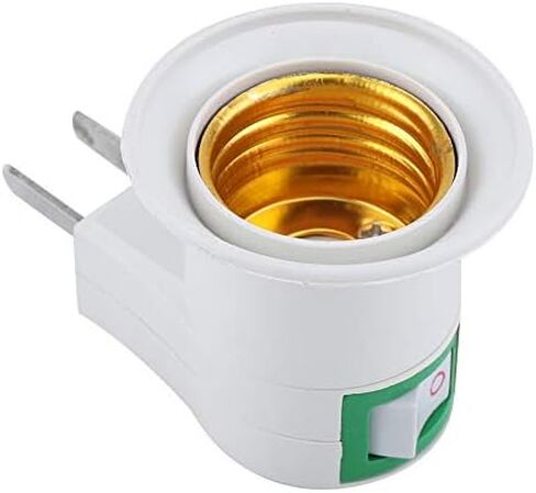 Light Bulb Holder,Wall Plug E27 Bulb Lamp Socket Mount Holder Adapter with Switch Control(US Plug) in Saudi Arabia