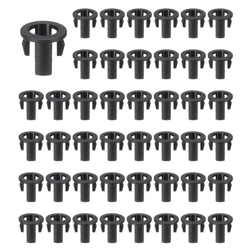 PATIKIL 5mm Emitting Diode Holder, 300 Pcs Plastic LED Holder Clip Mounting Bracket Socket Cap Long and Short Clip Design for Lamp Bulb Bezel Mount Panel LED Display, Black in Saudi Arabia