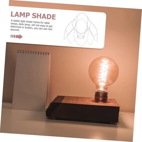 إطار عاكس الضوء DIY إطار حديدي معدني لمصباح الطاولة حامل عاكس الضوء قابل للتعديل لصناعة تركيبات إضاءة متوافقة لديكور المنزل والمشروعات الإبداعية in Saudi Arabia