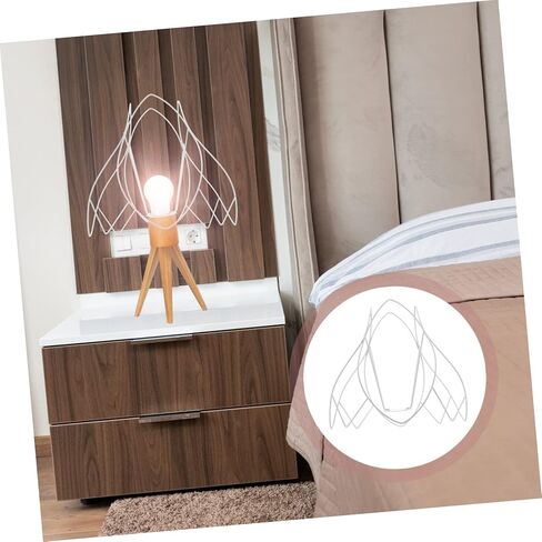 إطار عاكس الضوء DIY إطار حديدي معدني لمصباح الطاولة حامل عاكس الضوء قابل للتعديل لصناعة تركيبات إضاءة متوافقة لديكور المنزل والمشروعات الإبداعية in Saudi Arabia