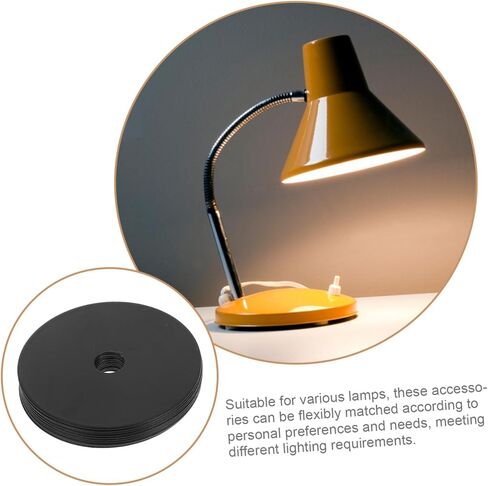 BESPORTBLE 10pcs Lamp Covers Circles for Table Floor Lamps Sturdy Iron Shade Holder for Rewiring and Repair Disc for Home Decor and Lighting Enhancement in Saudi Arabia
