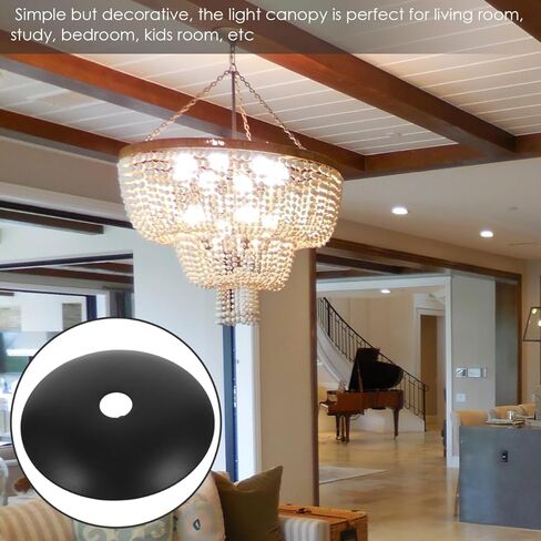 Chandelier Base Tray Ceiling Canopy Metal Pendant Light Fixture Plate Cover 1.97 Inch Diameter Moisture Resistant for Diy Ceiling and Wall Lights in Saudi Arabia